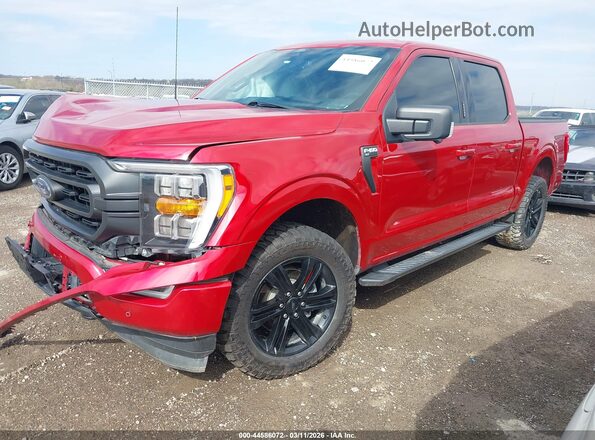 1FTEW1EP3MFC50061 2021 FORD F150 Red Przód lewy