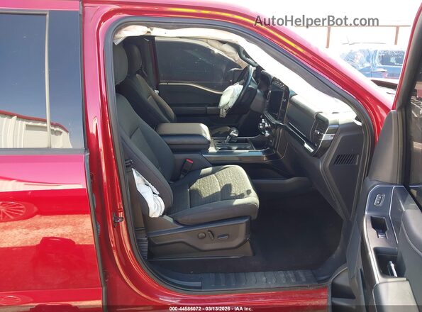 1FTEW1EP3MFC50061 2021 FORD F150 Red Widok wnętrza z przodu