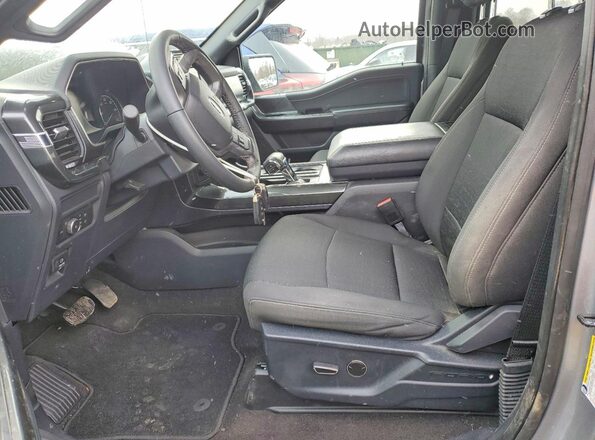 1FTEW1EP3MKD13490 2021 FORD F150 Gray Front interior view