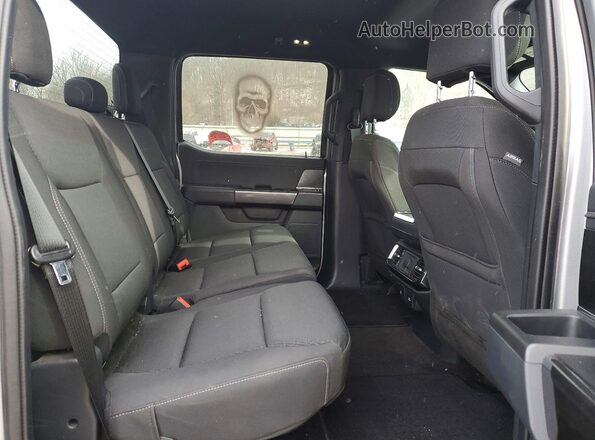 1FTEW1EP3MKD13490 2021 FORD F150 Gray Rear seats view