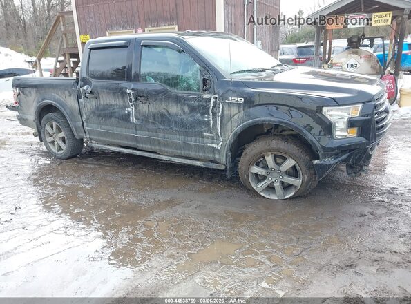 1FTEW1EP4GFC69304 2016 FORD F150 Black Widok z przodu