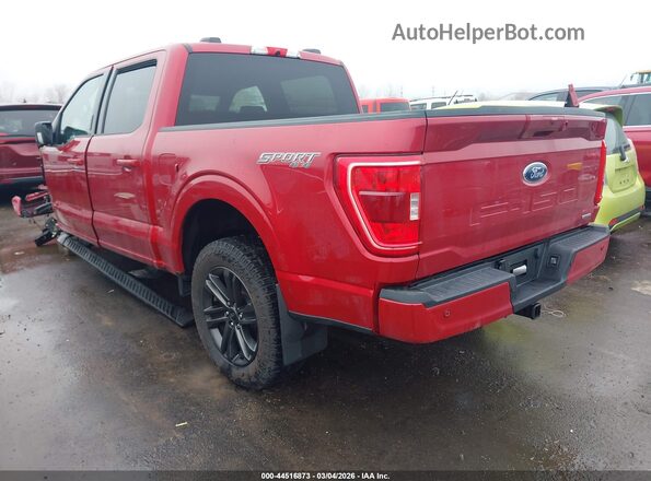 1FTEW1EP4MKE63480 2021 FORD F150 Красный Задняя левая четверть