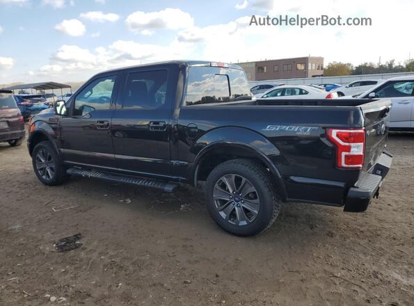 1FTEW1EP6JFE09313 2018 FORD F150 Black Tył lewy