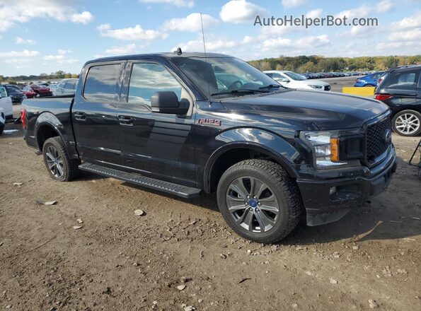 1FTEW1EP6JFE09313 2018 FORD F150 Black Przód prawy