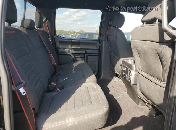 1FTEW1EP6JFE09313 2018 FORD F150 Black Widok tylnych siedzeń