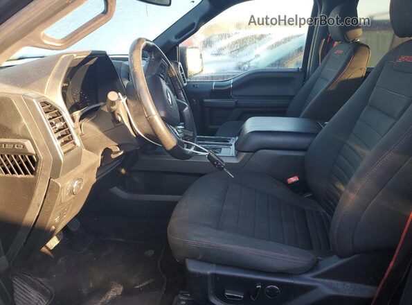 1FTEW1EP6JFE09313 2018 FORD F150 Black Widok wnętrza z przodu