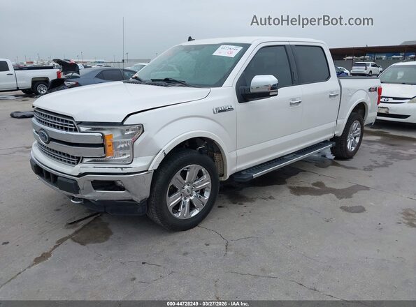 1FTEW1EP9KKC47394 2019 FORD F150 White Vista tres cuartos delantera izquierda