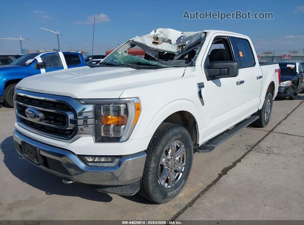 1FTEW1EP9MFC29926 2021 FORD F150 Белый Передняя левая четверть