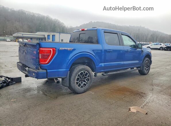 1FTEW1EPXNKD93775 2022 FORD F150 Синий Задняя правая четверть