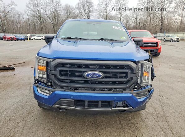 1FTEW1EPXNKD93775 2022 FORD F150 Синий Вид спереди