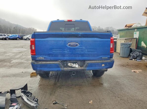 1FTEW1EPXNKD93775 2022 FORD F150 Синий Вид сзади