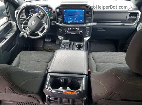 1FTEW1EPXNKD93775 2022 FORD F150 Синий Вид панели приборов