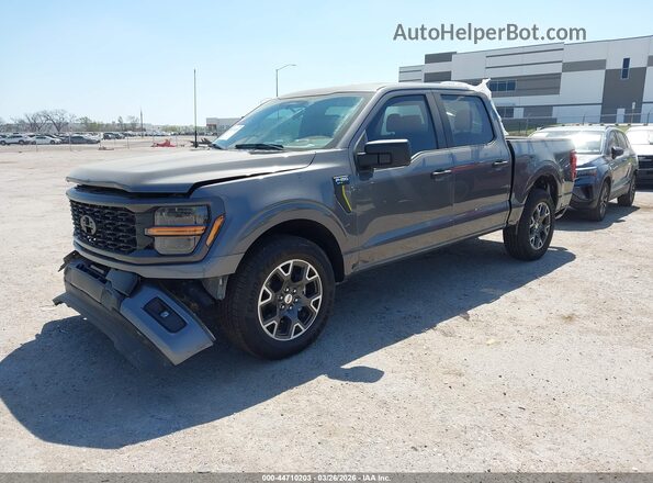 1FTEW2KPXSKD84449 2025 FORD F150 Gray Front left