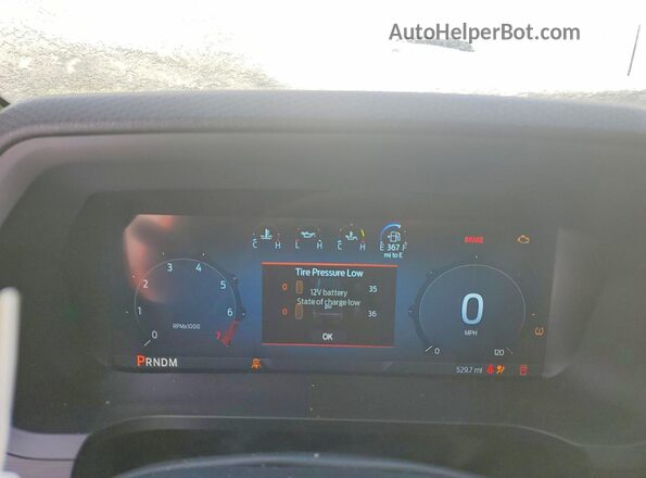 1FTEW2LPXSKF30783 2025 FORD F150 White Widok zestawu wskaźników