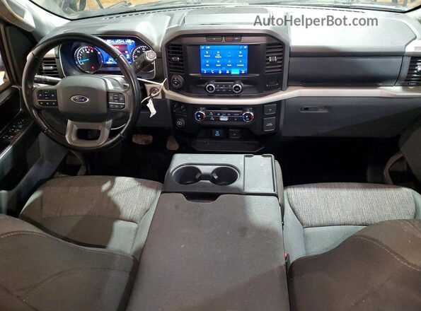 1FTEX1C58MFC81675 2021 FORD F150 Синий Вид панели приборов