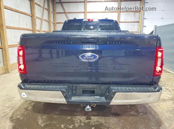 1FTEX1C58MFC81675 2021 FORD F150 Синий Вид сзади