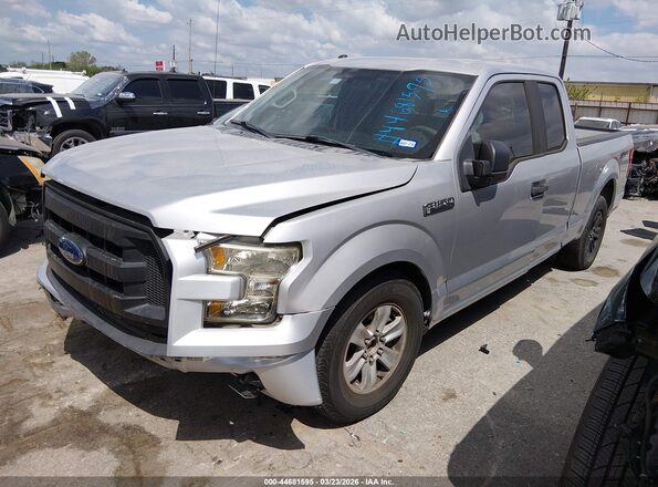 1FTEX1C86GKE92802 2016 FORD F150 Gray Передня ліва чверть