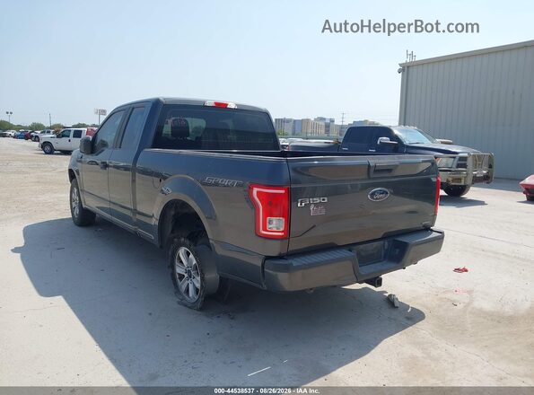 1FTEX1C88GFA77635 2016 FORD F150 Gray Задня ліва чверть