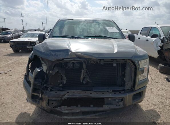 1FTEX1C88GFA77635 2016 FORD F150 Gray Вид задньої частини салону
