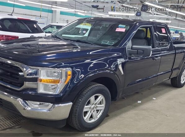 1FTEX1CB0MKD83887 2021 FORD F150 Blue Vista tres cuartos delantera izquierda