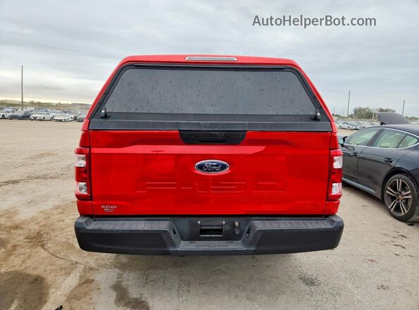 1FTEX1CB8MKD59546 2021 FORD F150 Red Rear view