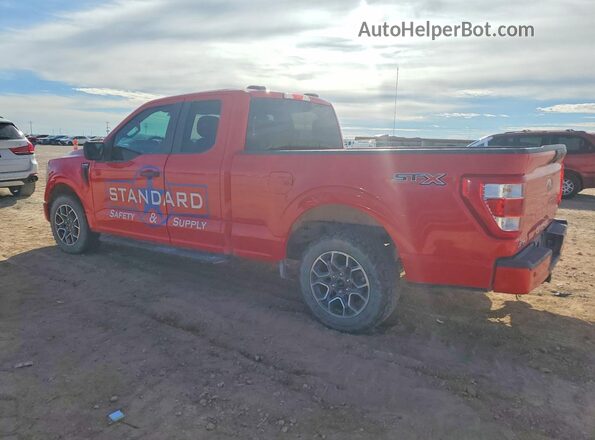 1FTEX1CP1MKD60842 2021 FORD F150 Красный Задняя левая четверть