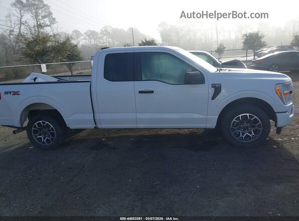 1FTEX1CP7MKD80223 2021 FORD F150 White Rear interior view
