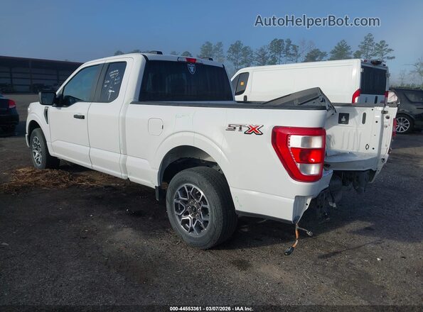 1FTEX1CP7MKD80223 2021 FORD F150 White Rear left