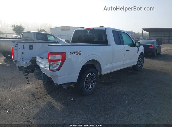 1FTEX1CP7MKD80223 2021 FORD F150 White Rear right