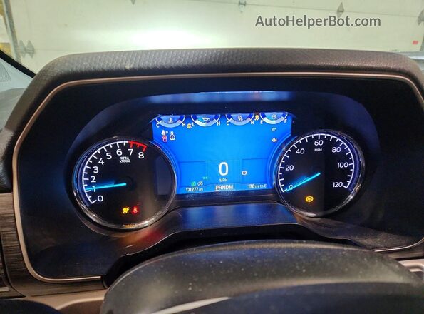1FTFW1E54MFC36236 2021 FORD F150 Silver Instrument cluster view
