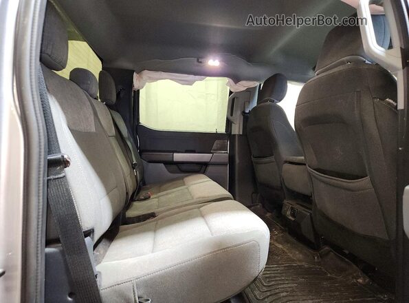 1FTFW1E54MFC36236 2021 FORD F150 Silver Rear seats view