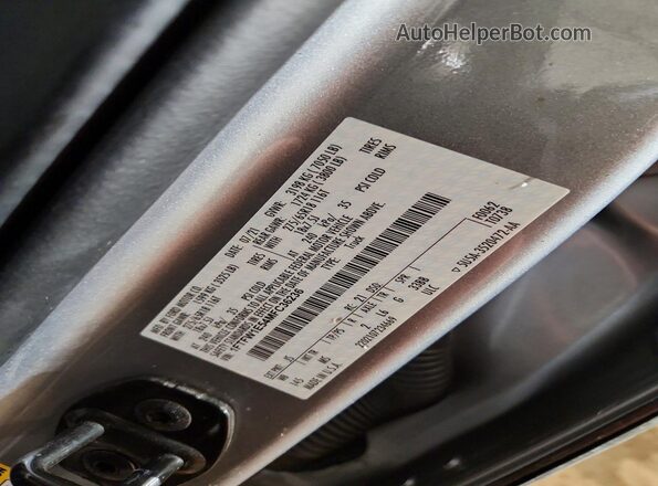 1FTFW1E54MFC36236 2021 FORD F150 Silver VIN sticker view