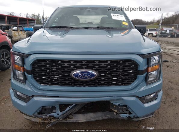 1FTFW1E58PKD15646 2023 FORD F150 Light Blue Вид задней части салона