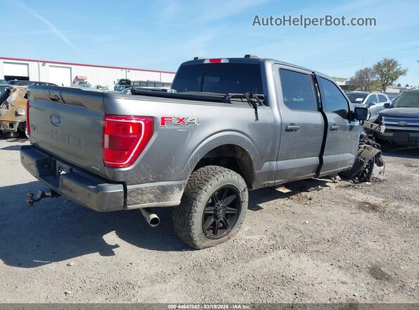1FTFW1E82MFA77887 2021 FORD F150 Gray უკანა მარჯვენა