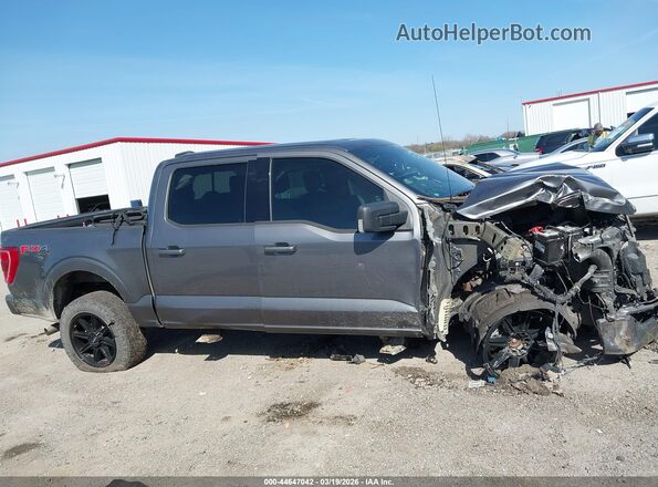1FTFW1E82MFA77887 2021 FORD F150 Gray უკანა სალონის ხედი