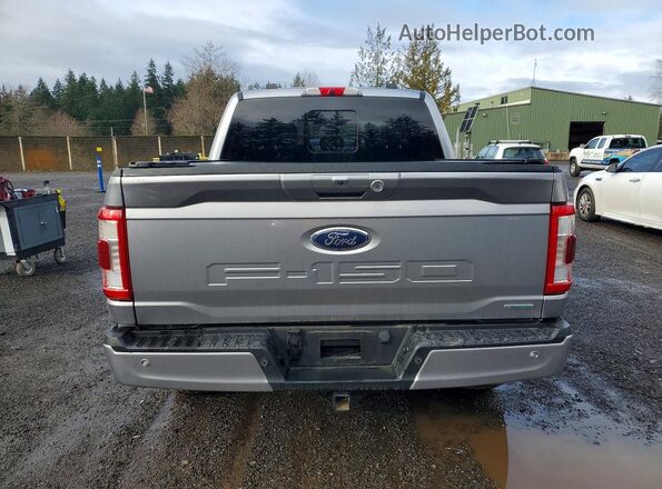 1FTFW1E84MFA09235 2021 FORD F150 Silver Widok z tyłu