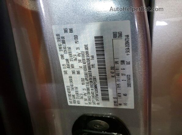 1FTFW1E85MKF13381 2021 FORD F150 Silver Engine compartment view