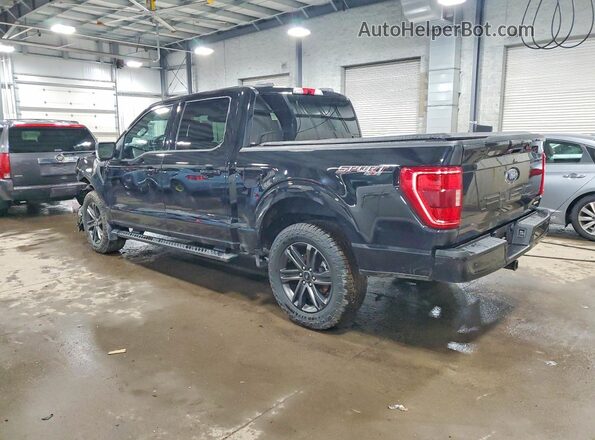 1FTFW1E86MKE88975 2021 FORD F150 Black უკანა მარცხენა