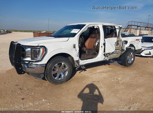 1FTFW1E86PFA43391 2023 FORD F150 White წინა მარცხენა ხედი სამი მეოთხედიდან