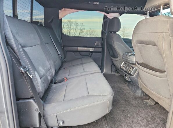 1FTFW1E89NFC14955 2022 FORD F150 Gray Вид задніх сидінь