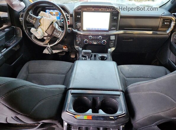 1FTFW1E89NFC14955 2022 FORD F150 Gray Вид панелі приладів