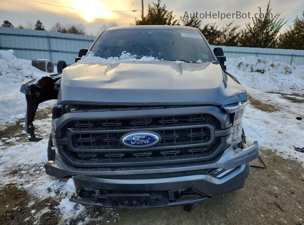 1FTFW1E89NFC14955 2022 FORD F150 Gray Вид спереду