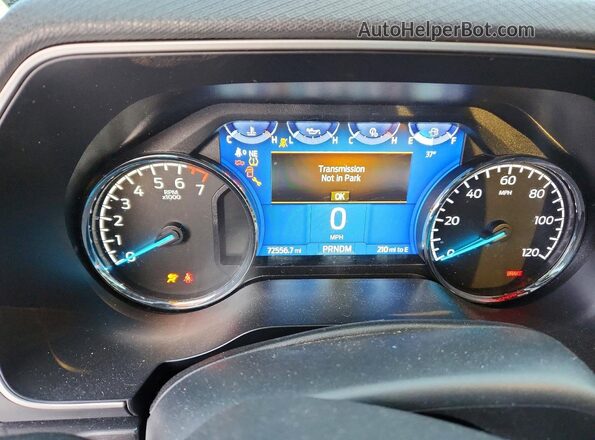 1FTFW1E89NFC14955 2022 FORD F150 Gray Вид щитка приладів