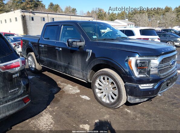 1FTFW1E8XMFB55073 2021 FORD F150 Blue Widok wnętrza z tyłu