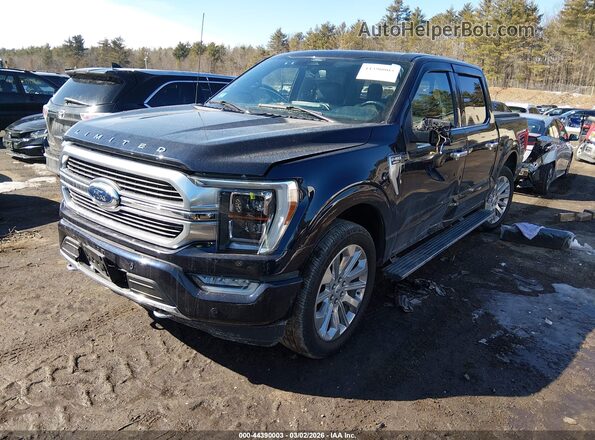 1FTFW1E8XMFB55073 2021 FORD F150 Blue Przód lewy