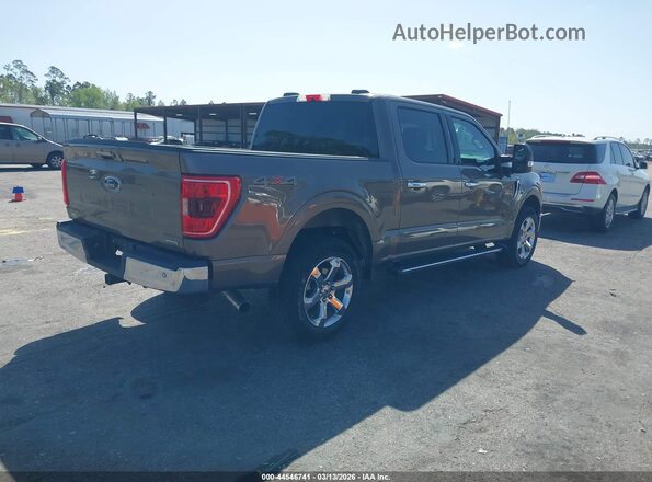 1FTFW1E8XMFC85385 2021 FORD F150 Brown Задня права чверть
