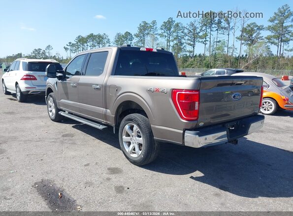 1FTFW1E8XMFC85385 2021 FORD F150 Brown Задня ліва чверть