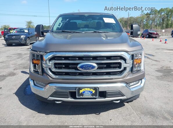 1FTFW1E8XMFC85385 2021 FORD F150 Brown Вид щитка приладів