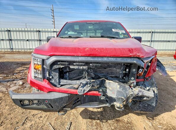 1FTFW1ED0MFB96390 2021 FORD F150 Красный Вид спереди