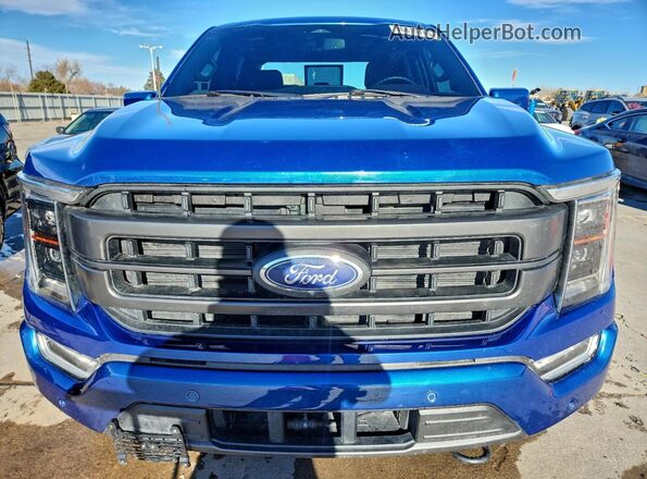 1FTFW1ED2NFB64588 2022 FORD F150 Blue Vista frontal